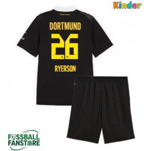 Borussia Dortmund Julian Ryerson #26 Replik Auswärtstrikot Kinder 2026-27 Kurzarm (+ Kurze Hosen)